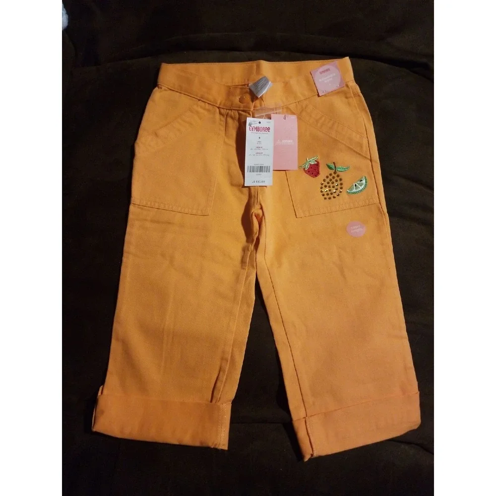 Gymboree tutti frutti capris nwt size 6